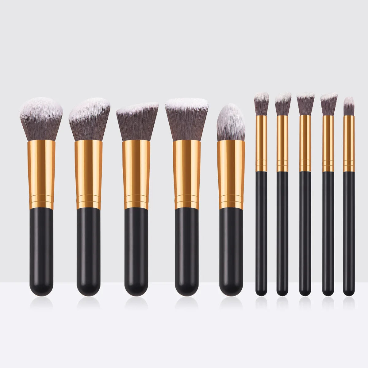 10-Piece Mini Makeup Brush Set | Foundation Blush Eyeshadow Makeup Brush Set QXL