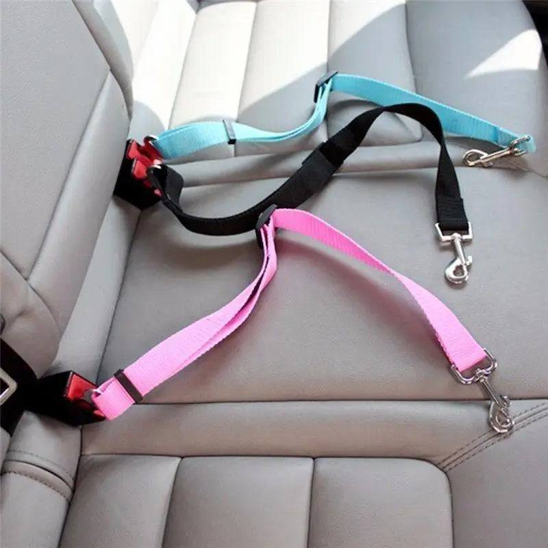 Adjustable Dog Car Harness Seat Belt & Safety Lead Clip Pet Car Harness QXL