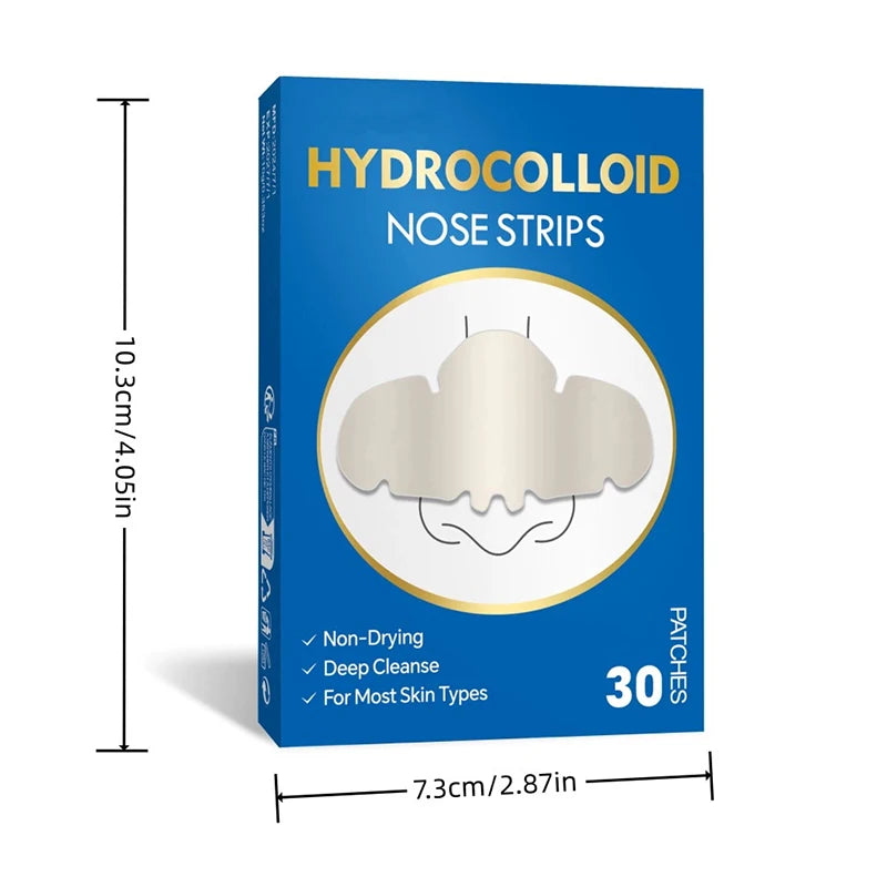 30-Pack Hydrocolloid Nose Patches | Pore Strips & Blackhead Remover Hydrocolloid Nose Patches QXL