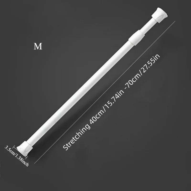 Telescopic Bathroom Rod – Towel, Curtain & Clothes Hanging Bar Telescopic Hanging Rod QXL M