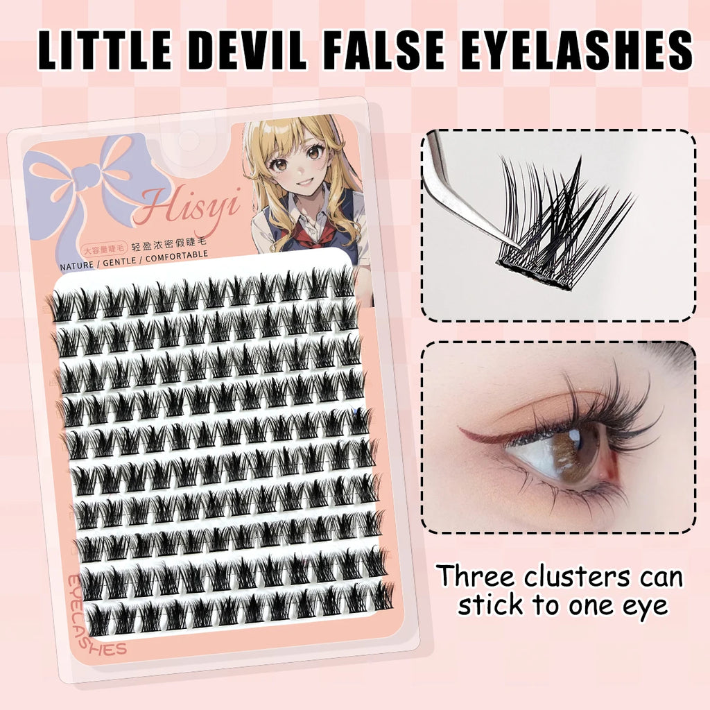 Individual Cluster False Lashes | Natural DIY Lash Extensions Individual Cluster Lashes QXL