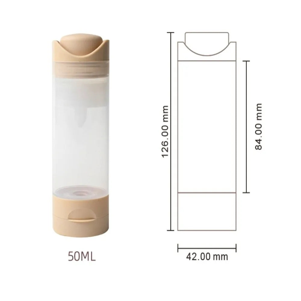 50/80ml Leakproof Vacuum Airless Pump Travel Bottles Refillable Airless Pump Travel Bottle QXL 50ml