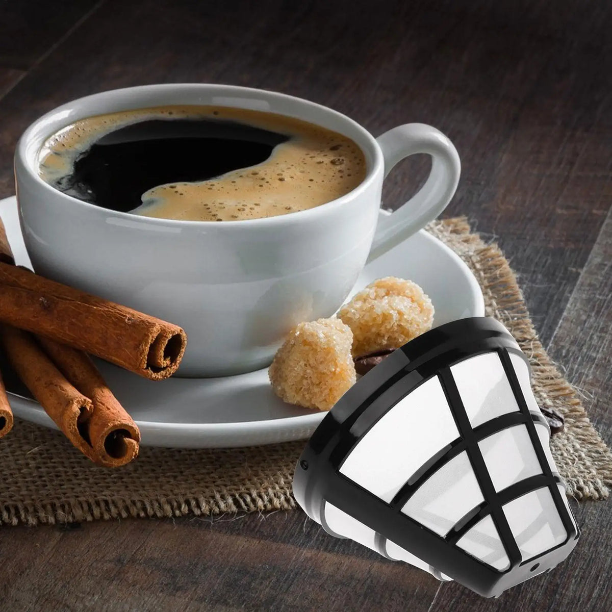 Reusable Cone Coffee Filter | Stainless Steel Mesh Basket Coffee Filter QXL