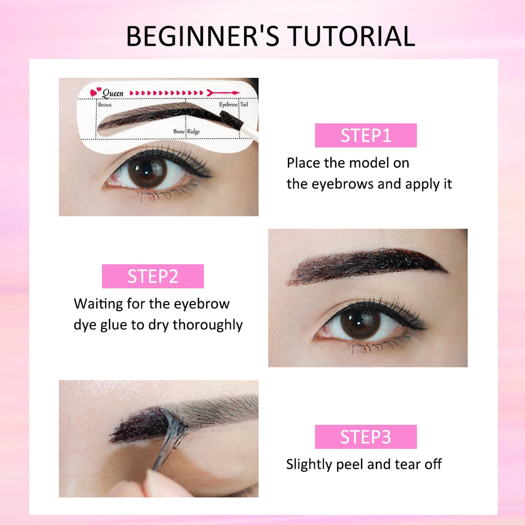 Peel-Off Brow Gel | Waterproof & Sweat-Resistant | 15ml Eyebrow Gel QXL