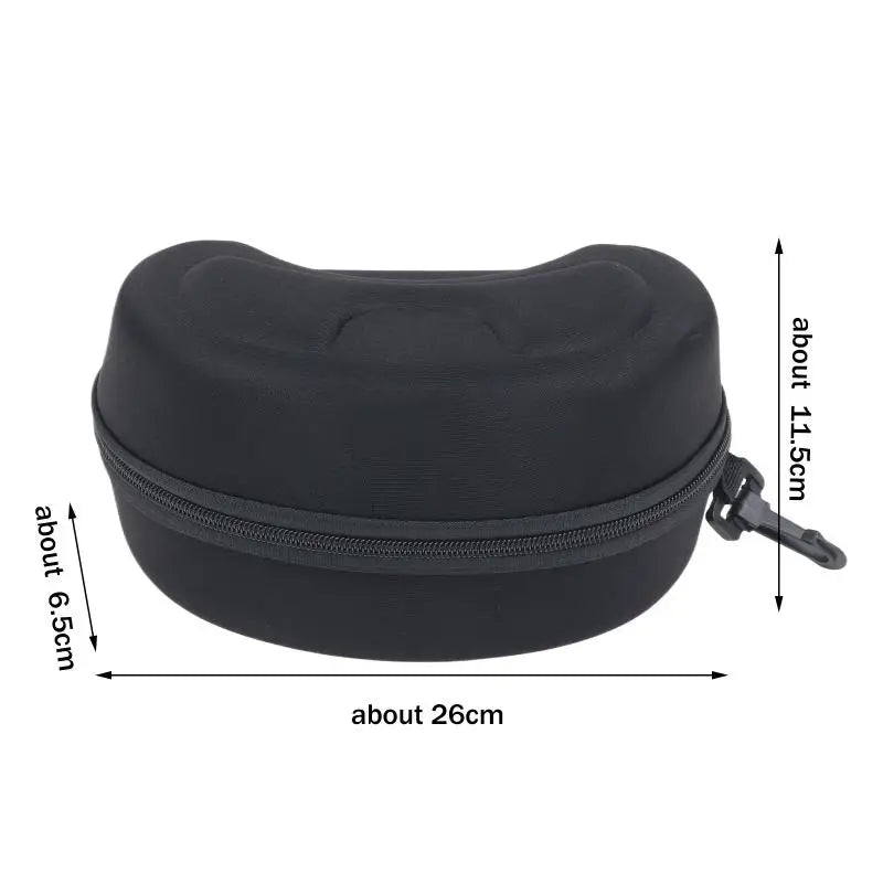 Hard EVA Ski Goggles Case with Carabiner | Snowboard Eyewear Goggle Carrying Case QXL