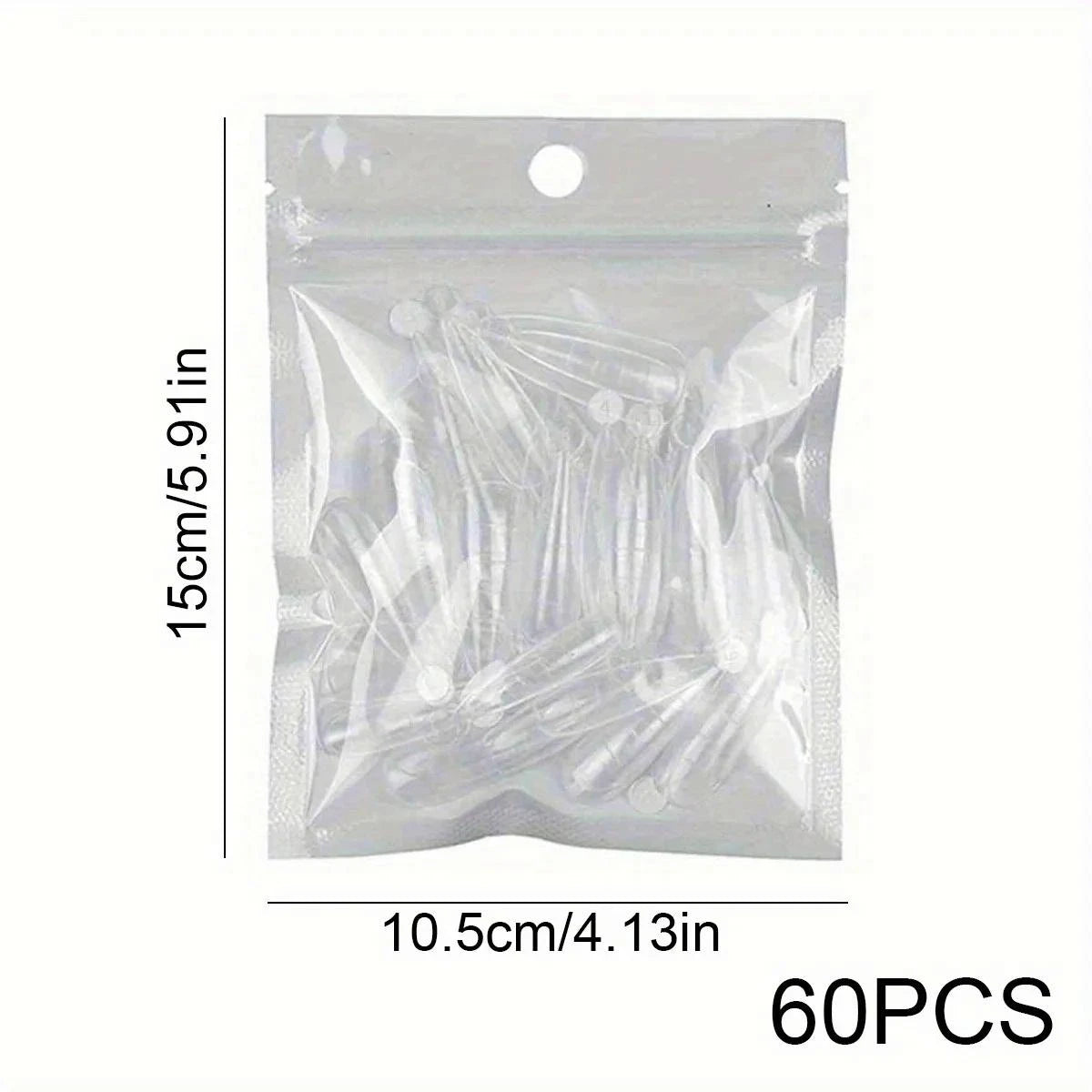 60/120Pcs Full Cover False Nail Tips | French Acrylic UV Gel False Nail Tips QXL