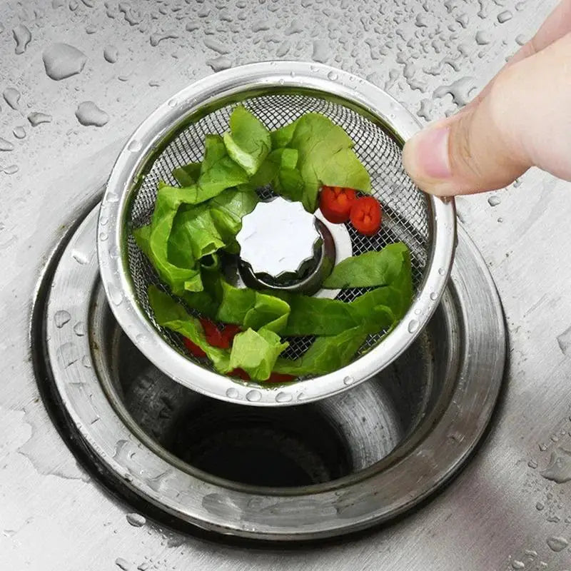Stainless Steel Kitchen Sink Drain Filter & Mesh Trap Sink Drain Filter QXL