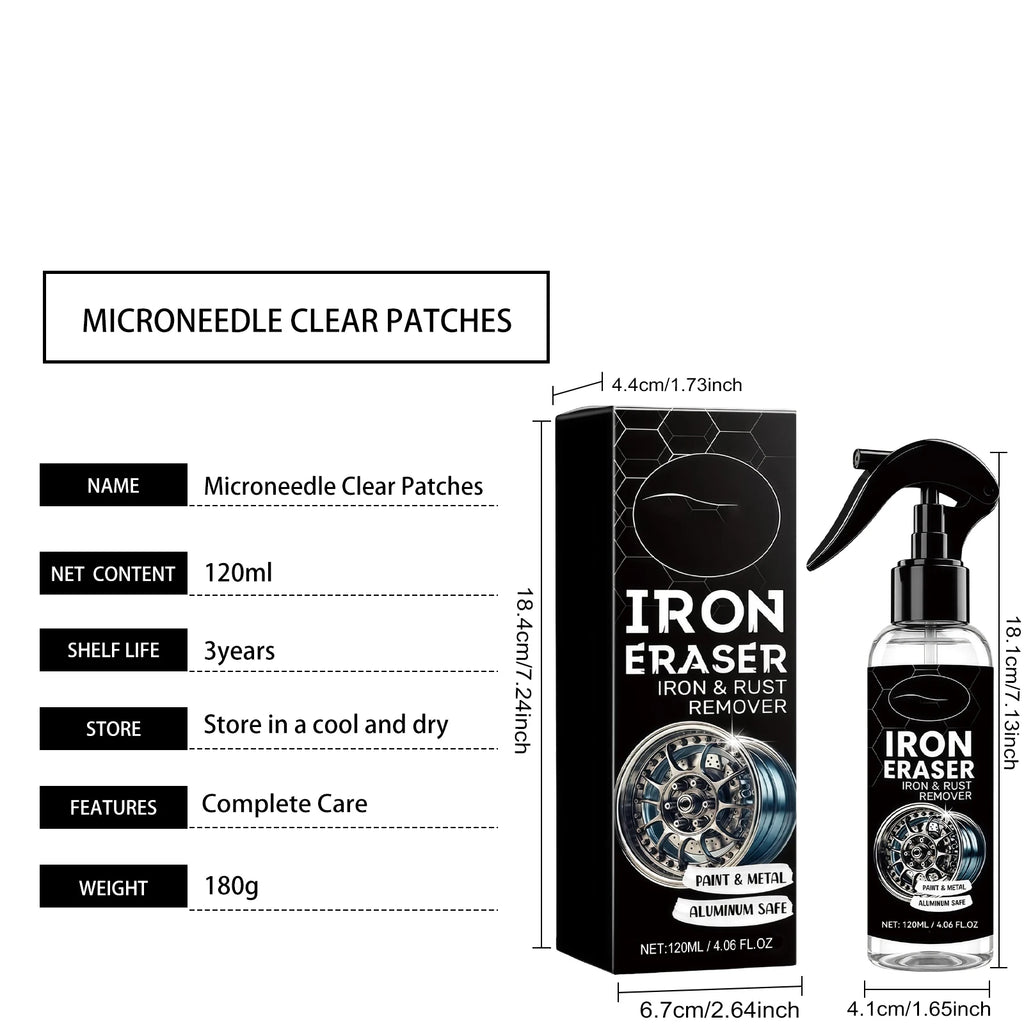 Car Rust Remover Spray – Wheel & Oxide Stain Cleaner 120ml Car Rust Remover Spray QXL