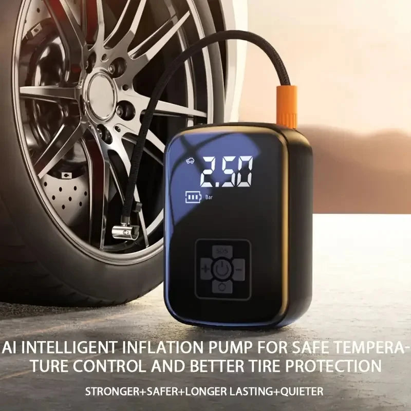 Wireless Portable Air Compressor Pump | Car Tire Inflator Portable Tire Inflator QXL