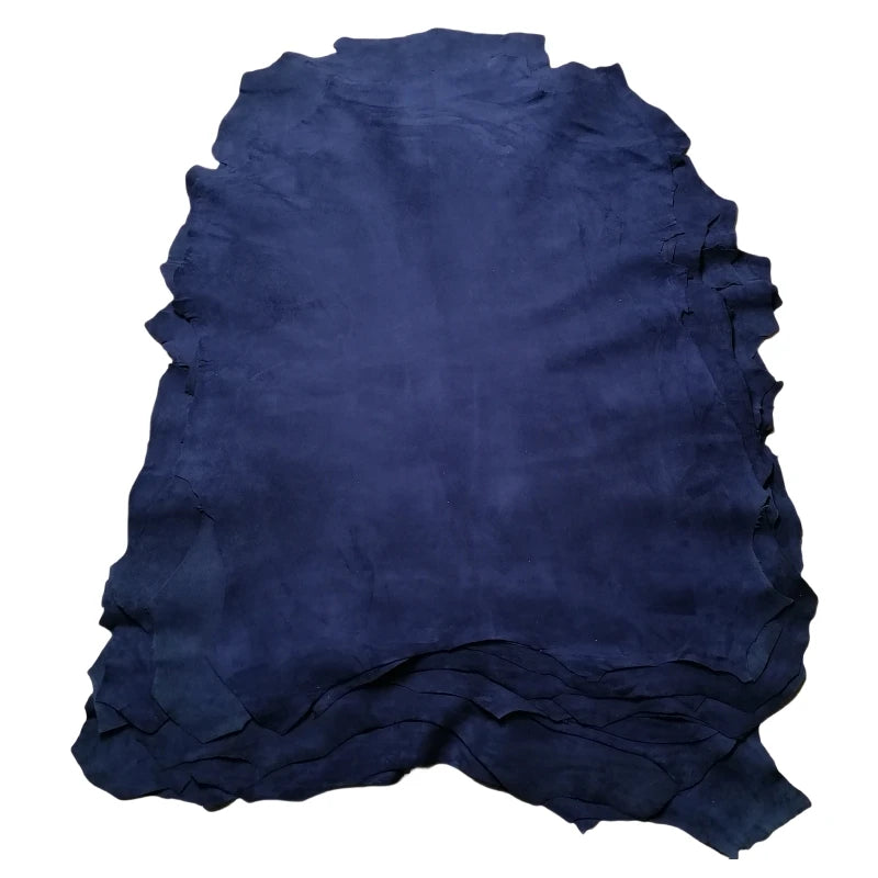 Navy Blue Sheepskin Leather Fabric 0.6–1mm | DIY Whole Hide Leather Craft Fabric QXL