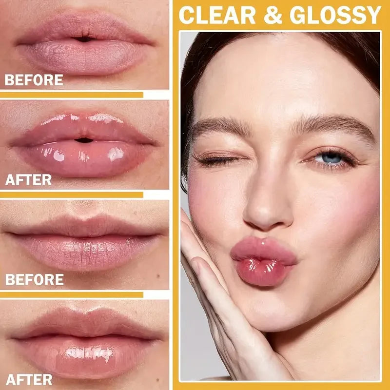 3-Pack Nourishing Brightening Lip Oil | Hydrating Lip Balm Lip Oil Gloss QXL
