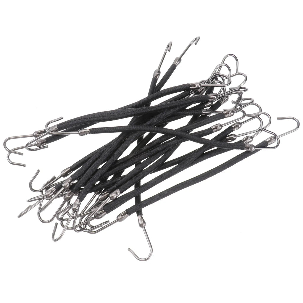 20-Pack Ponytail Bungee Bands & Hair Hooks for Thick Hair Hair Styling Bands QXL