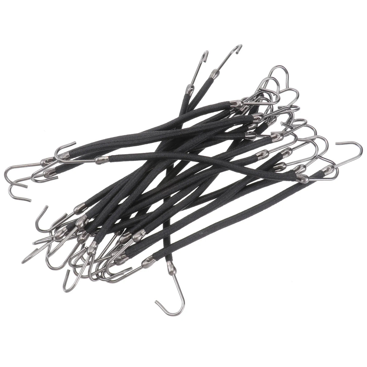 20-Pack Ponytail Bungee Bands & Hair Hooks for Thick Hair Hair Styling Bands QXL