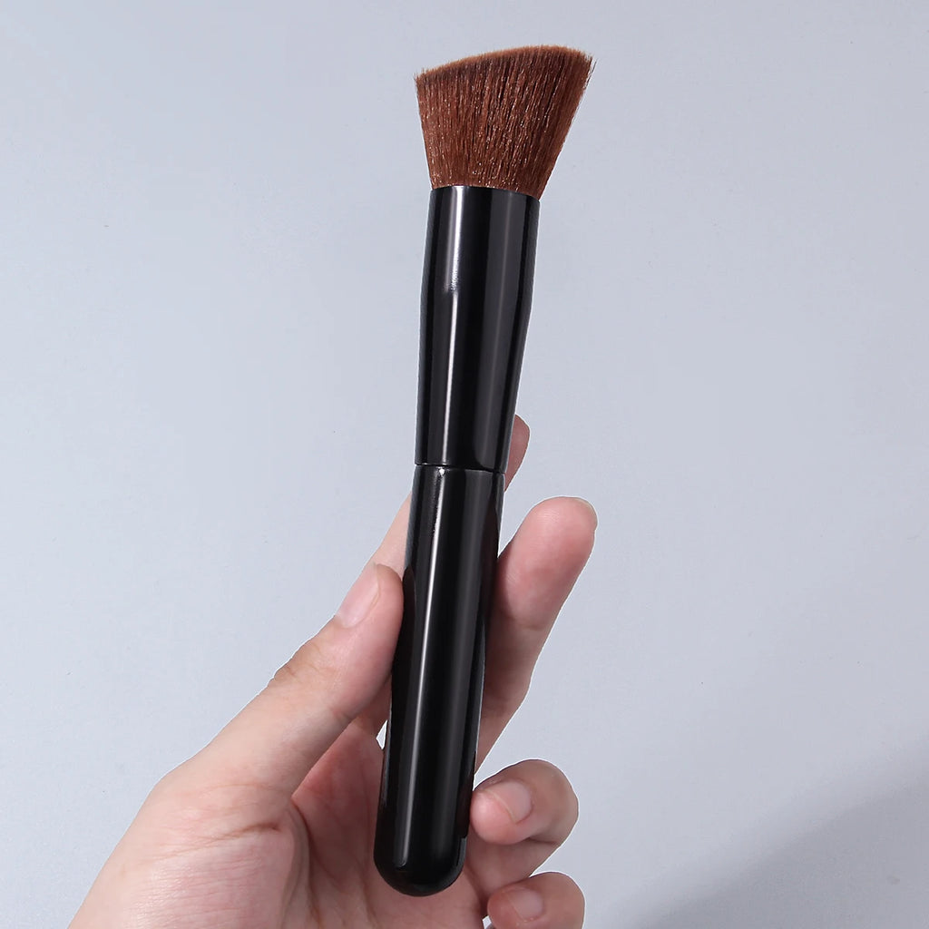 KOSSHOW Foundation Brush & Powder Puff 2-Pc Set | Streak-Free Makeup Brush Set QXL