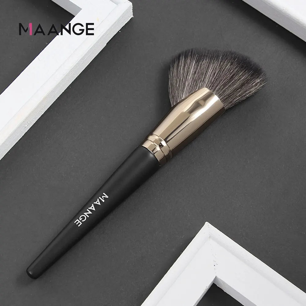 MAANGE Angled Blush Bronzer Brush | Contour & Highlight Angled Makeup Brush QXL