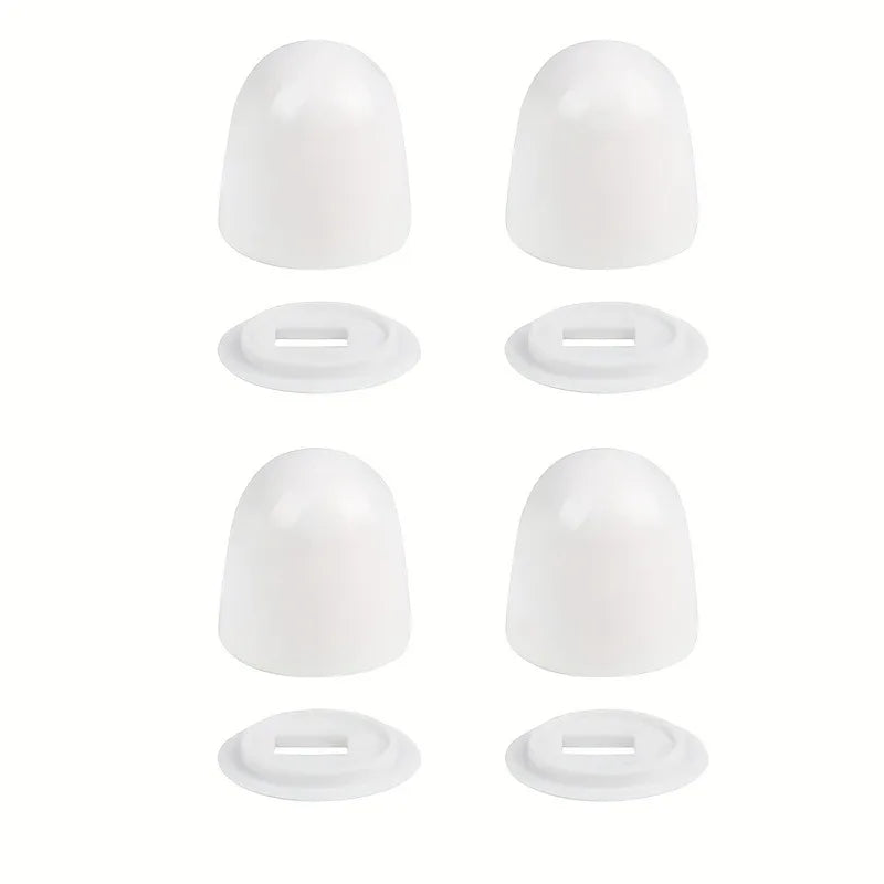 Snap-On Toilet Bolt Caps & Floor Bolt Covers with Washers Toilet Bolt Caps QXL