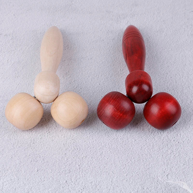 Natural Wood Face & Eye Roller Massager for Neck & Body Face Roller Massager QXL