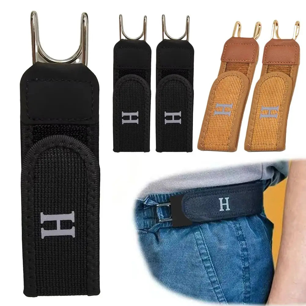 Hook & Loop Elastic No-Buckle Stretch Belt for Jeans & Pants Elastic Waist Belt QXL