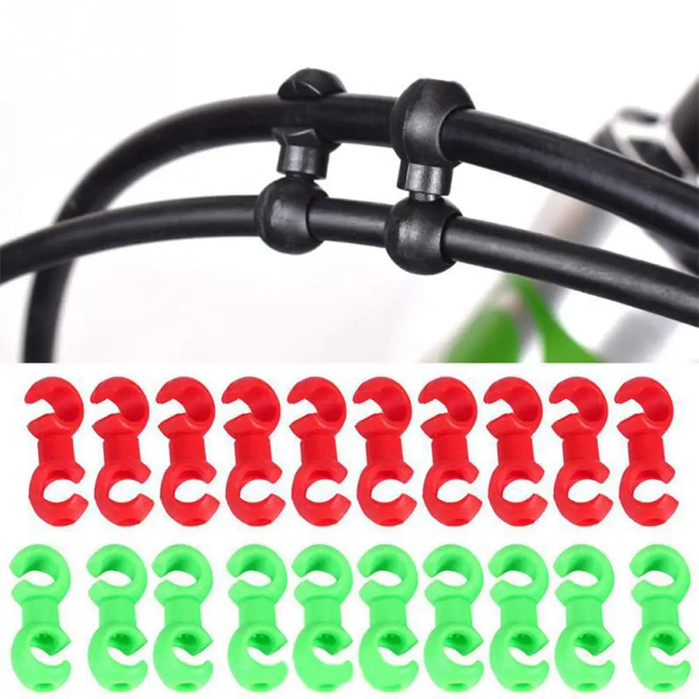 10-Pack 360° Rotatable Bicycle Cable Clips | Brake & Gear Line Bicycle Cable Clips QXL