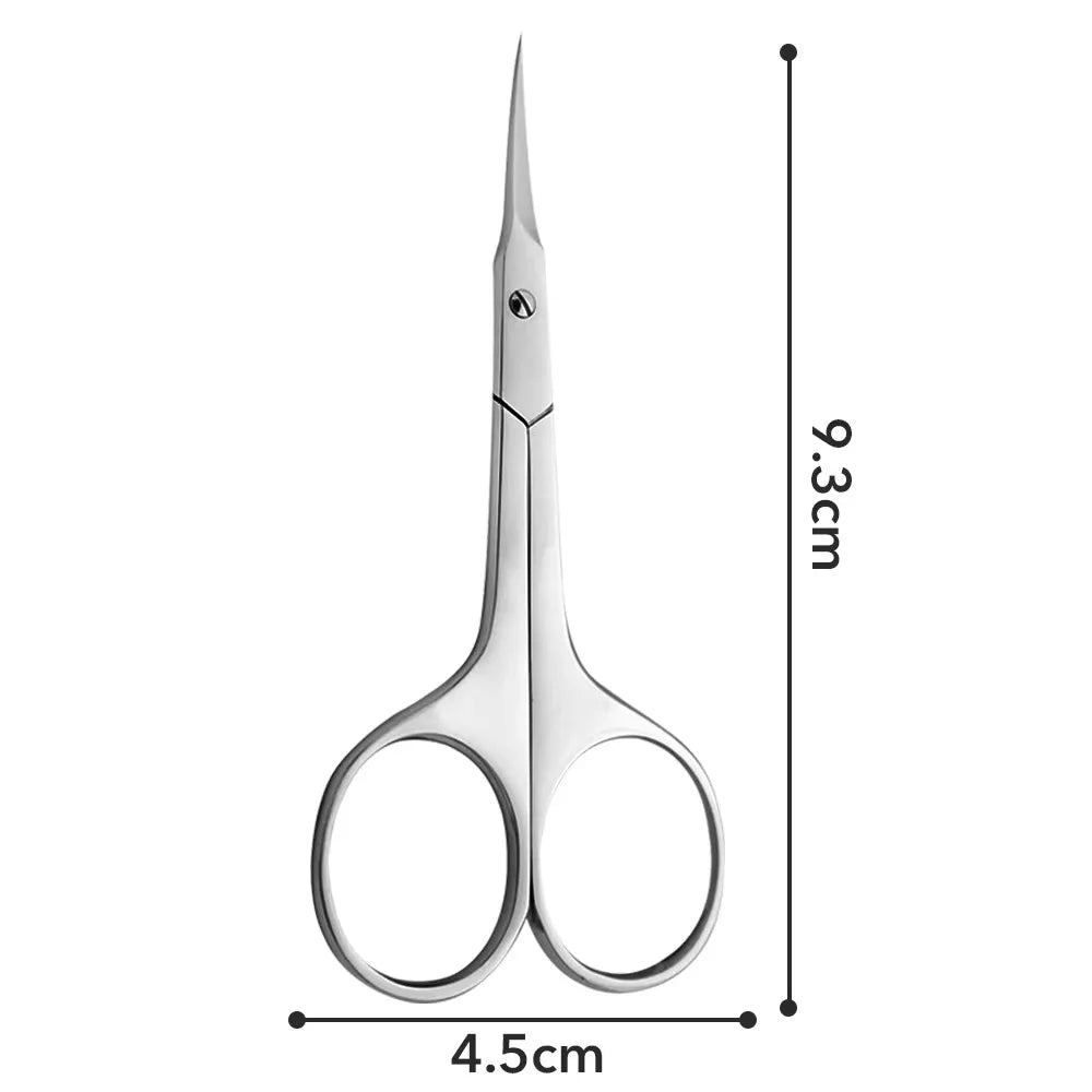 Stainless Steel Cuticle Nipper | Curved Cuticle Clipper Tool Cuticle Nipper QXL Silver
