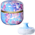 Tinplate Powder Puff Container Jar – Baby & Women 50g Powder Puff Container QXL C with puff