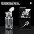 100ml Refillable Glass Nail Pump Dispenser Bottle | Press Top Nail Pump Dispenser QXL 8