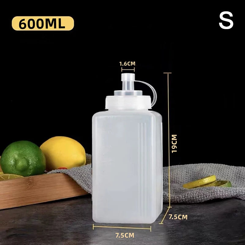 Squeeze Sauce Bottles 600–1000ml | Large Mouth Condiment Condiment Squeeze Bottle QXL 600ml