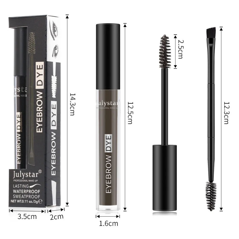 Waterproof Liquid Eyebrow Tint Cream | Long-Lasting Brow Dye Eyebrow Tint Cream QXL