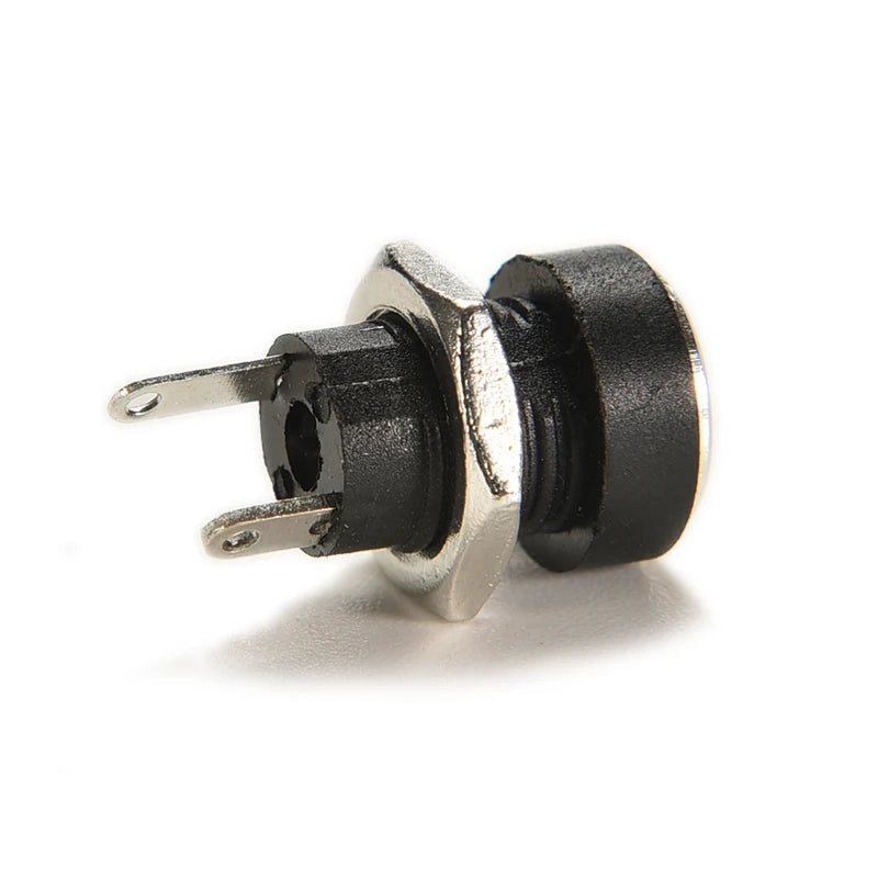 10-Pack DC Power Jack Female Panel Mount Connector 5.5x2.1mm DC Power Connector QXL