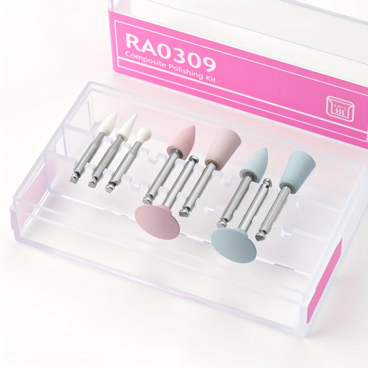9/12-Pc Ceramic Dental & Nail Polishing Kit | Handpiece Bits Dental Polishing Kit QXL