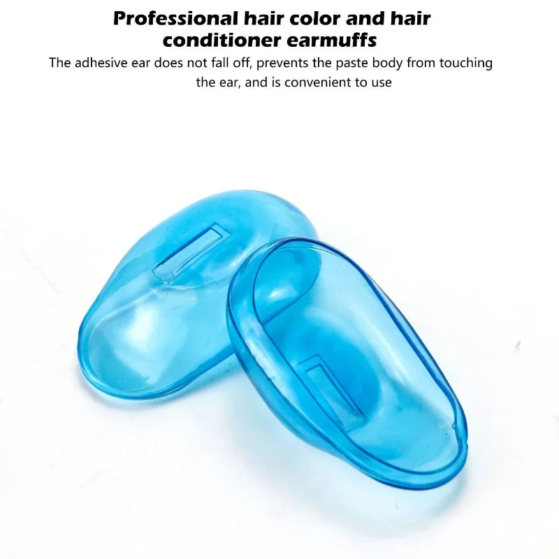 2-Pack Silicone Ear Covers for Hair Dyeing & Shower | Waterproof Hair Dye Ear Protector QXL