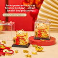 Solar Waving Lucky Cat | Maneki Neko Desk & Car Ornament Solar Figurine Ornament QXL Style 2