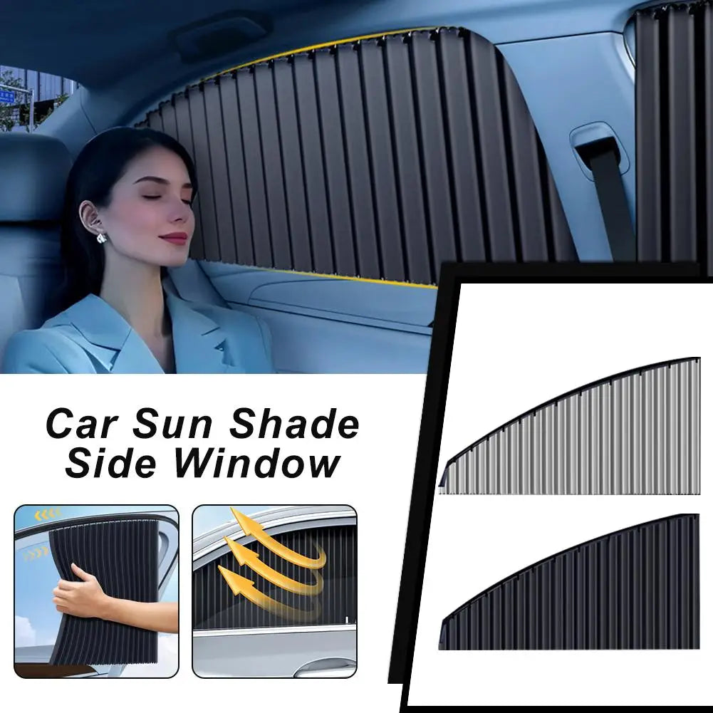 Car Side Window Sun Shade Blinds Set | UV Block & Heat Guard Car Window Sun Shade QXL