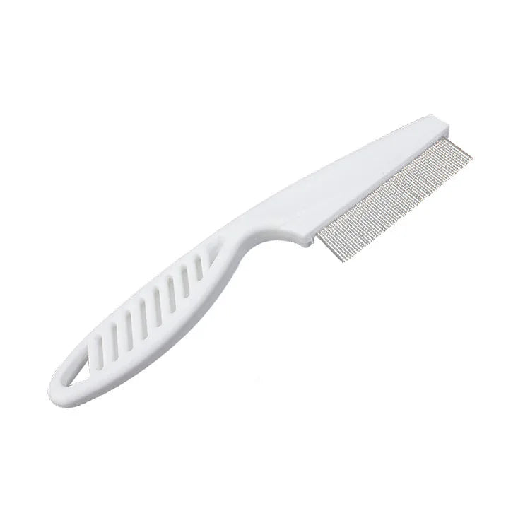 Stainless Steel Fine Tooth Lice & Nit Removal Comb Lice Removal Comb QXL white