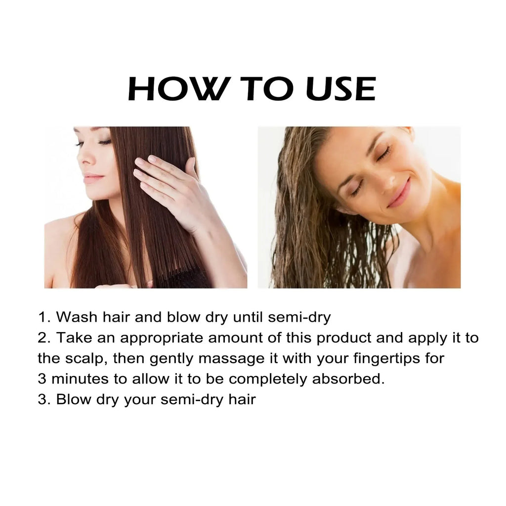 OUHOE Black Castor Oil Hair Growth & Lash Treatment 60ml Hair Growth Oil QXL