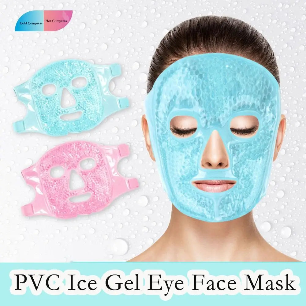 Reusable Gel Bead Eye & Face Mask | Hot & Cold Compress Gel Eye Face Mask QXL