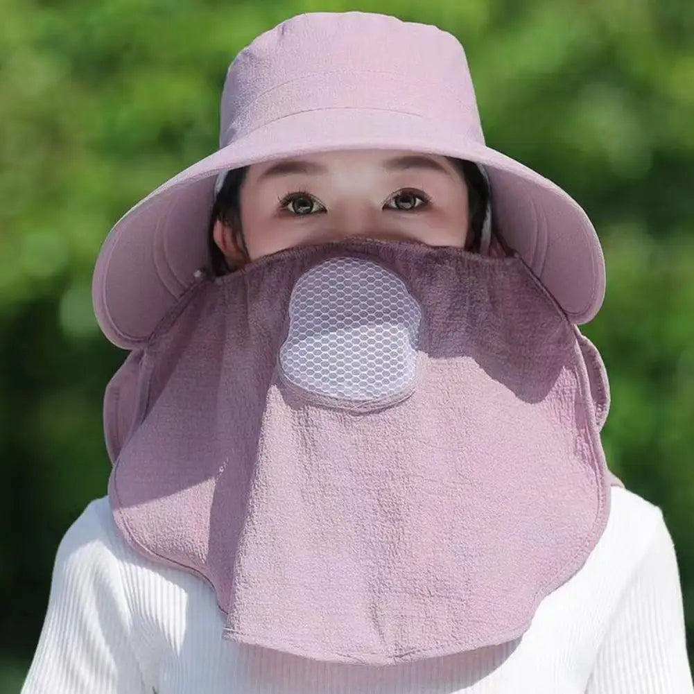 Wide Brim UV Sun Hat | Full Face & Neck Coverage Unisex Wide Brim Sun Hat QXL
