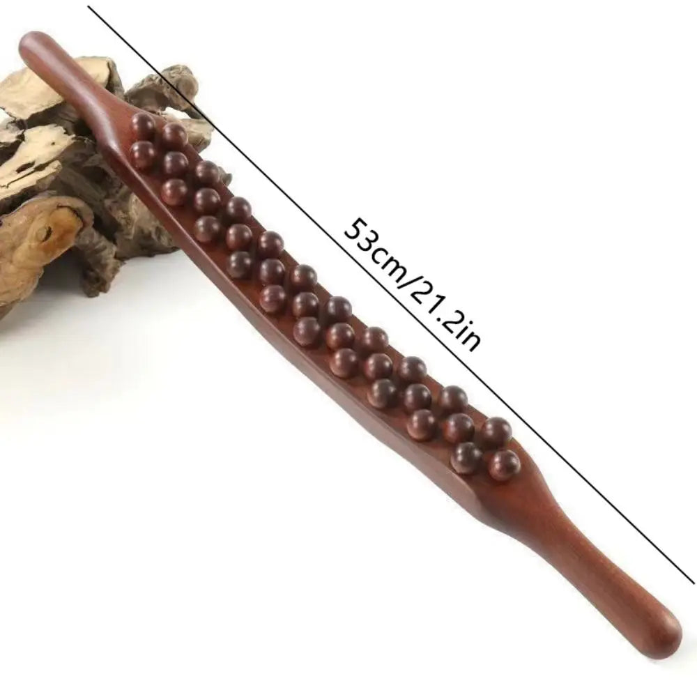 37-Bead Handheld Body Massage Stick | Back Scraping Tool Body Massage Stick QXL