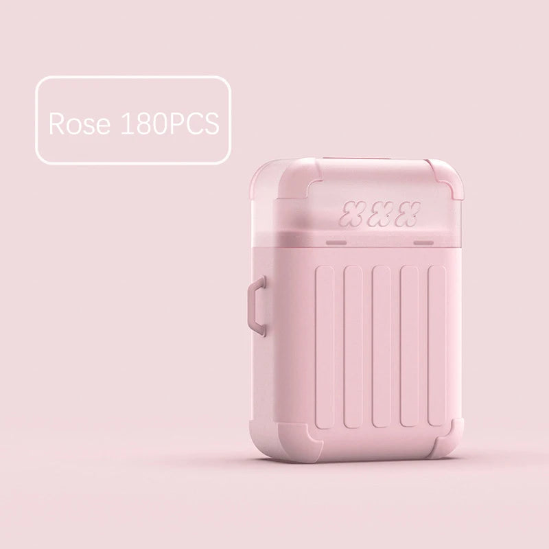 180/240-Pc Pierced Ear Cleaning Kit | Floss & Solution Set Ear Piercing Care Kit QXL Rose 180Pcs