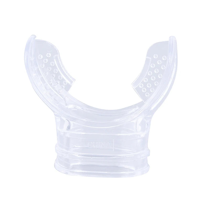 Silicone Diving Snorkel Mouthpiece Regulator Replacement Snorkel Mouthpiece QXL WHITE