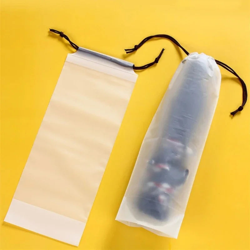Waterproof Translucent Umbrella Storage Bag | Drawstring Cover Umbrella Storage Bag QXL