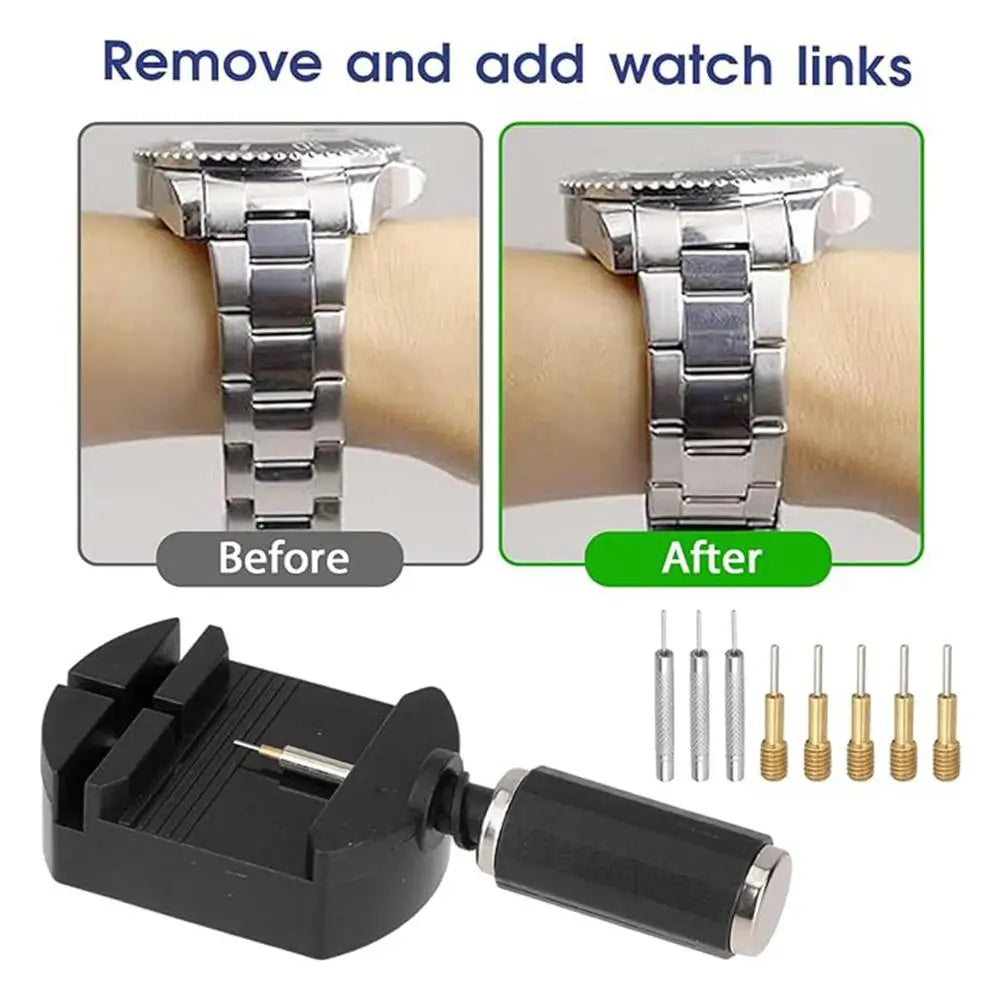 11-Pc Watch Band Link Remover & Strap Adjuster Tool Kit Watch Repair Tool Kit QXL