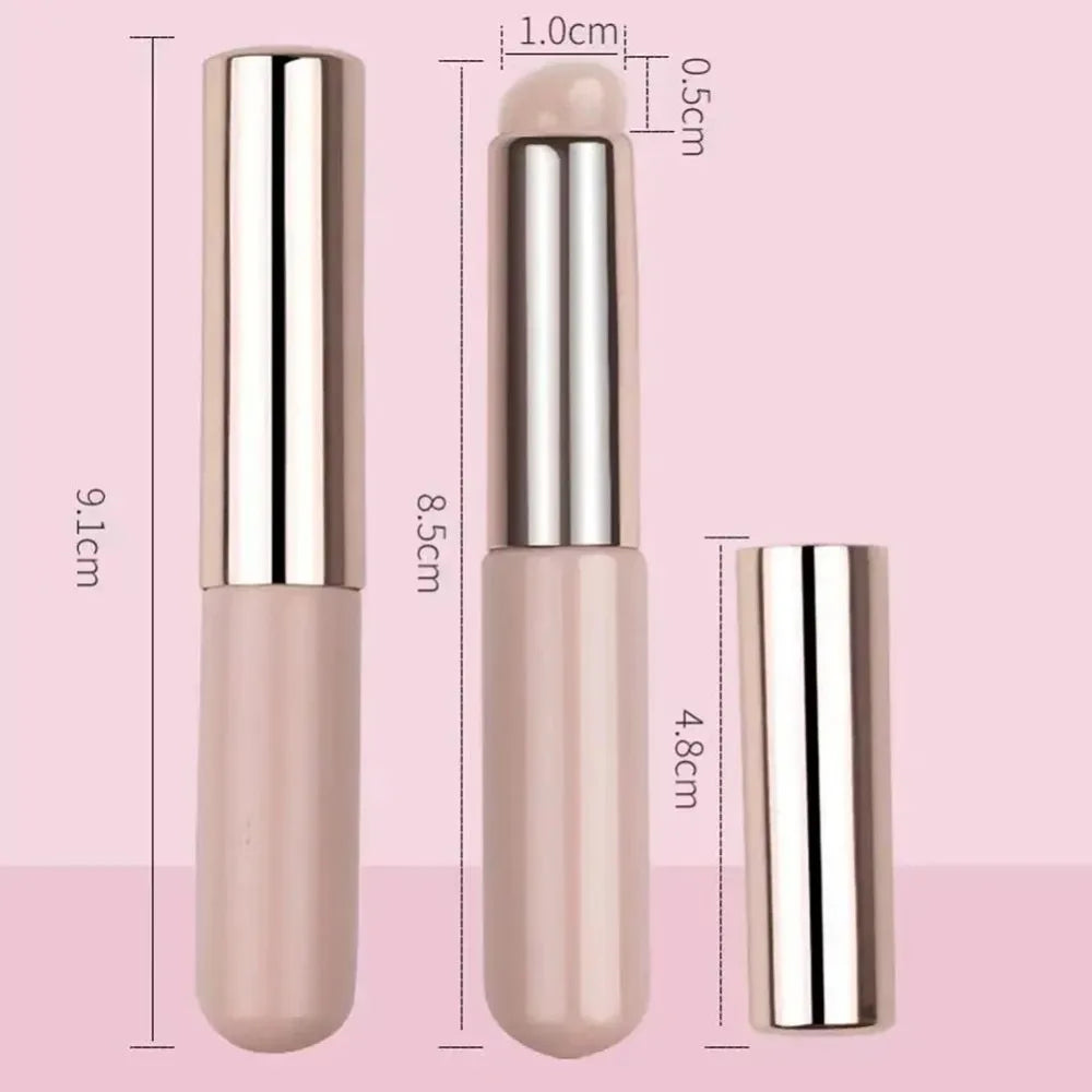 Silicone Lip Brush with Cover Cap | Round Head Concealer Tool Lip Brush Applicator QXL