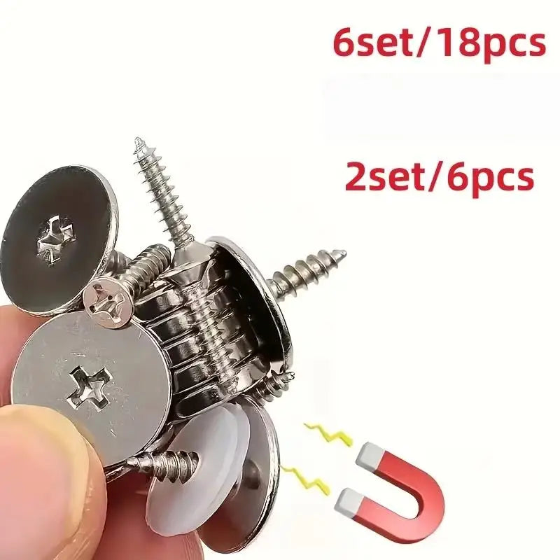 Cabinet Magnetic Catch – Stainless Steel Hidden Door Closure Cabinet Magnetic Catch QXL