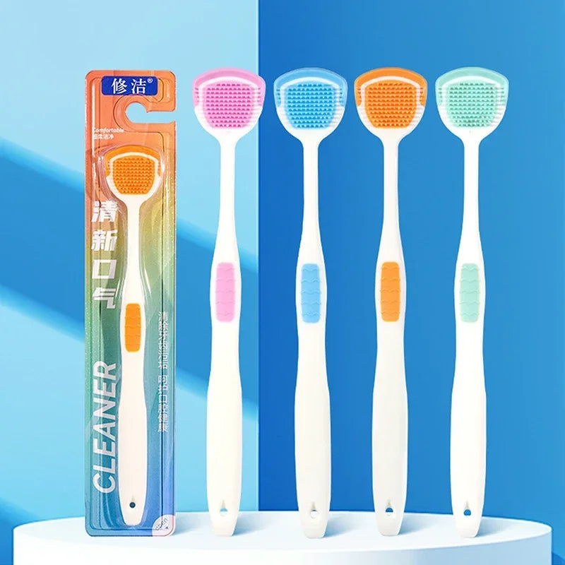 Silicone Tongue Scraper & Cleaner | 1–5 Pack Fresh Breath Tool Tongue Scraper QXL