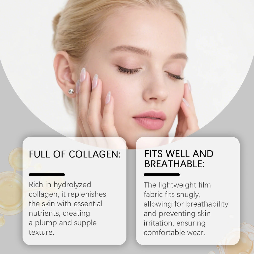 EELHOE Collagen Melting Sheet Mask | Moisturizing Facial Patch 5 Pairs Collagen Sheet Mask QXL