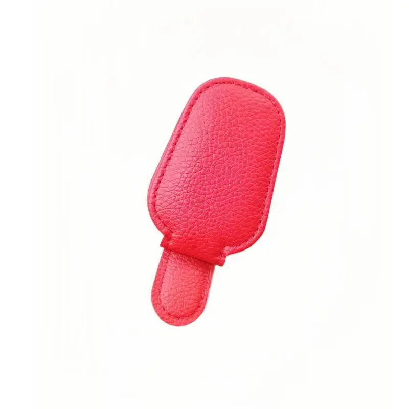 Leather Magnetic Car Sun Visor Sunglasses Holder Clip Car Sunglasses Clip QXL A3