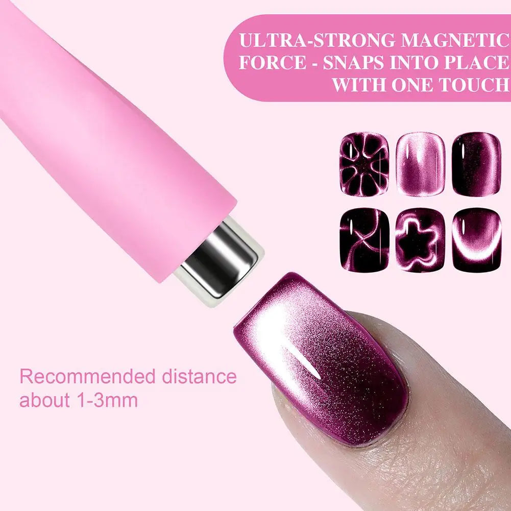 4-in-1 Cat Eye Nail Magnet Stick | Gel Polish Nail Art Tool Nail Magnet Stick QXL