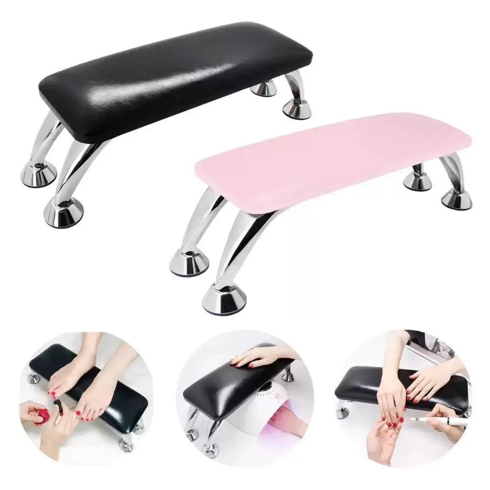 Nail Salon Armrest & Art Mat Set | Leather Hand Pillow Nail Salon Armrest Set QXL