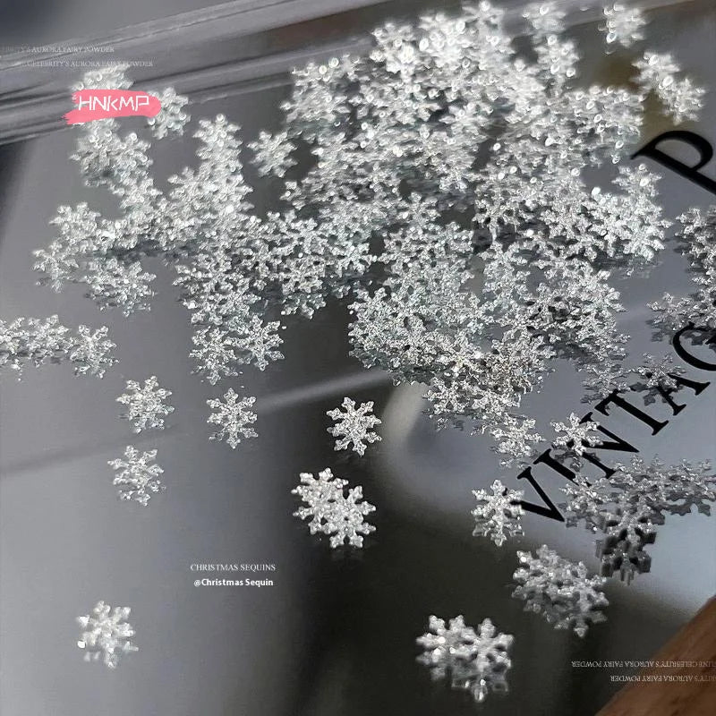 Winter Snowflake Nail Sequins | Christmas Nail Art Glitter Nail Art Sequins QXL